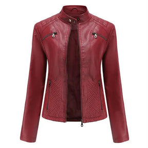Jaqueta Feminina em Couro Genuino - Premium Jacket