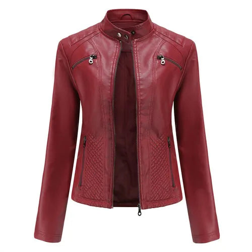 Jaqueta Feminina em Couro Genuino - Premium Jacket