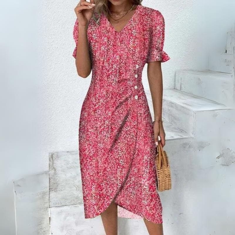 Vestido Midi Plissado Ricka