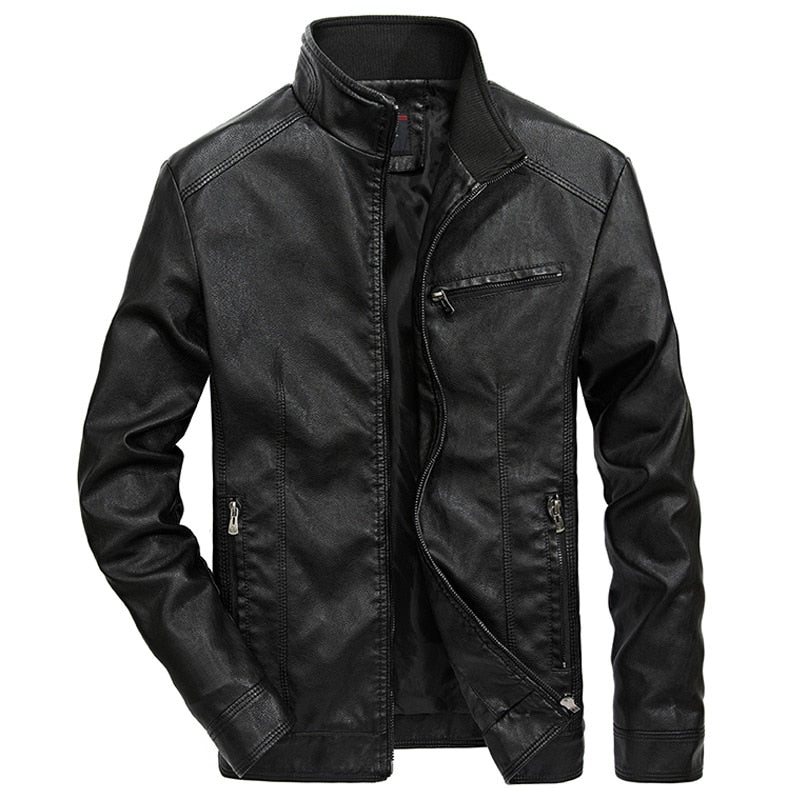 Jaqueta Masculina em Couro Genuino Motoqueiro - Strada Pro