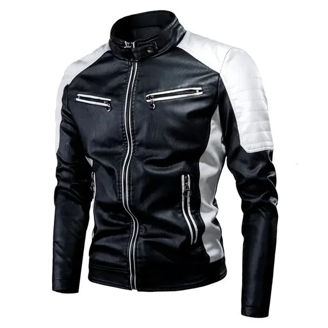 Jaqueta Masculina de Inverno em Couro Genuino - Sport Polle