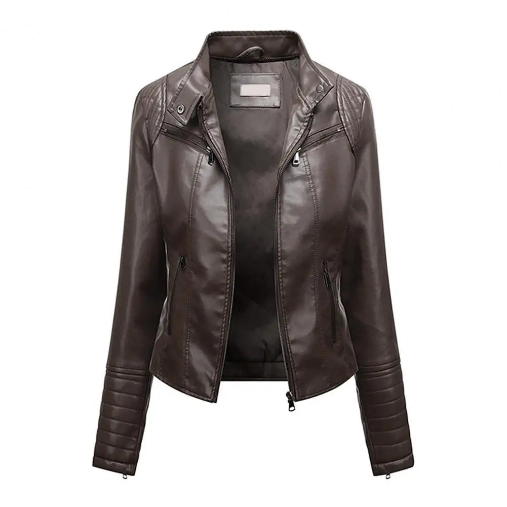 Jaqueta Feminina em Couro Genuino - Slim Business M2