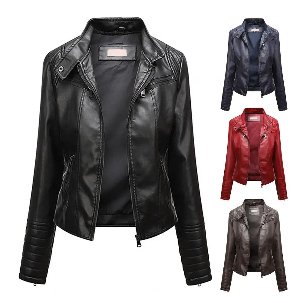 Jaqueta Feminina em Couro Genuino - Slim Business M2