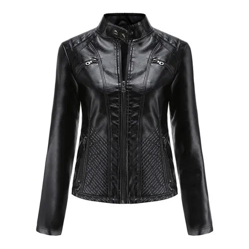 Jaqueta Feminina em Couro Genuino - Premium Jacket
