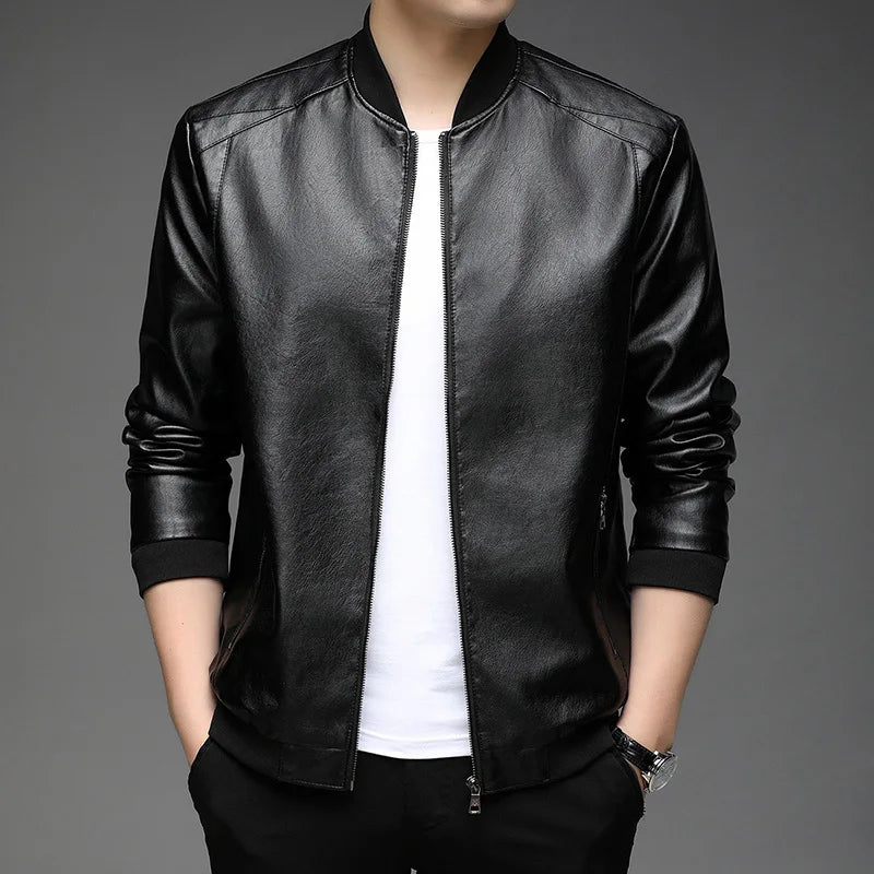 Jaqueta Masculina em Couro Genuino - Slim MenPro