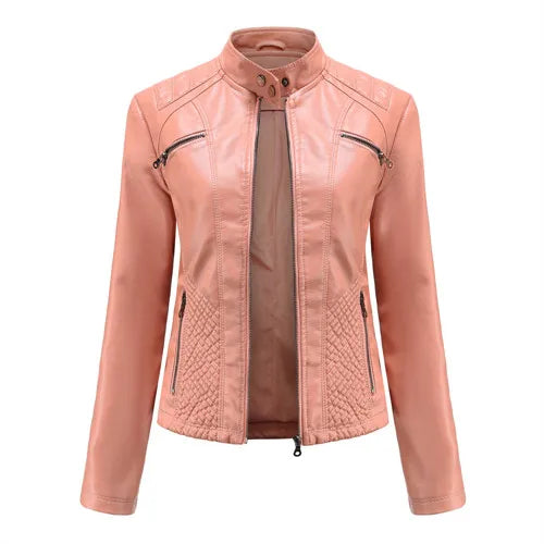Jaqueta Feminina em Couro Genuino - Premium Jacket